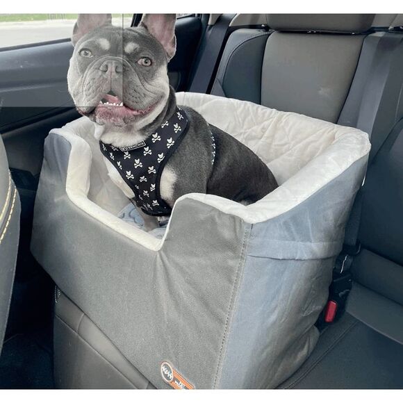 NWT K&H Bucket Booster Pet Dog Car Seat - Large in Gray - Picture 7 of 7